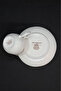 Rosette Porcelain Tea/Coffee Cup and Saucer 2 Pieces 120 ml - 5