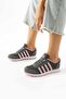 Women's Sneakers Comfortable Sole Orthopedic Lace-Up Lightweight Stretchy Odorless Walking Athletic Shoes - 6