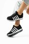 Women's Sneakers Comfortable Sole Orthopedic Lace-Up Lightweight Stretchy Odorless Walking Athletic Shoes - 3