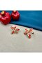 Colorful Enamel Flower Earrings - 3