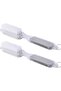 2 Pcs 4-in-1 Foot File Callus Remover - Pedicure Tool with Brush, Pumice, Rasp & Sandpaper