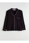 Black Shirt Collar Women's Pajama Set from Güli̇s Gi̇yi̇m - 6
