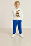 Boy's Christmas New Year Printed 3 Thread Fleece-Lined Hooded Winter Sweatshirt / Tracksuit Set - 2