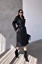 Women's Black Premium Leather Coat Mlb00008 - 3