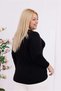 Women's Plus Size Shoulder Window Detail Long Sleeve Wide Neck Modal Stretchy Blouse - 6