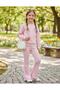 Girl Corded Fabric Fabric Flared Pants and Sweatshirt