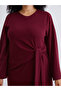 I Plus Size Zero Roba Collar Shirred Dress from Freezen Store - 3
