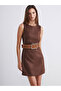Rmz Gi̇yi̇m Farkiyla Zero Roba Collar Suede Mini Dress - 2
