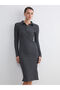 Rmz Gi̇yi̇m Farkiyla Devrik Roba Collar Shiny Look Dress