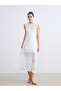 Crew Neck Lace Dress