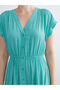 Esvab • Modern & Distinctive V-Fitting Textured Waist-Situated Dress - 3