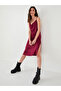فستان فيسكوز بياقة متدلية - 2