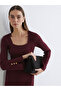 Esvab • Modern & Distinctive Square Collar Bodycon Knitwear Dress - 2