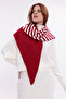 Women's Striped Soft Acrylic Triangle Scarf Winter - 6