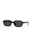 Pixora Black Frame Minimal Narrow Rectangle Sunglasses – Black (Smoke) Lens – Uv400 - 5