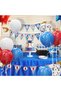 40 Pieces Blue Red White Transparent Balloon Birthday Decoration - 5