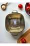 Gold Stainless Steel Square Strainer - Metal Fruit Vegetable Washing and Presentation Basket - 4