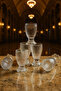 Luxury Footed Glass Coffee Side Cup Set of 6 – Patterned Stylish Presentation Cups 30 Cc