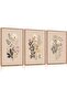 Set of 3 Abstract Minimalist Canvas Art 30x40cm Personalized Framed Wall art Paintings