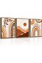 Set of 3 Abstract Minimalist Canvas Art 30x40cm Personalized Framed Wall art Paintings