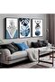 Set of 3 Abstract Minimalist Canvas Art 30x40cm Personalized Framed Wall art Paintings