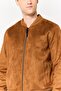 Men Solid Puffer Jacket, Brown - 3
