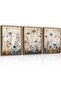 Set of 3 Abstract Minimalist Canvas Art 30x40cm Personalized Framed Wall art Paintings