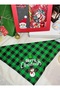 Christmas Themed Merry Christmas Dog Scarf – Plaid Christmas Pattern Dog Bandana 🐶 - 3