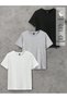 Advantageous Set of 3 Men's Plain Oversized T-Shirts