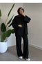 Kadın Volan Kol Basic Oversize Tunik - 2