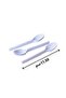 Small White Plastic Spoons - 100 Pieces - 3