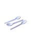 Small White Plastic Spoons - 100 Pieces