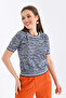 Women's Crew Neck Short Sleeve Knitwear Sweater 10192 - 4