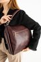 Women's Genuine Leather Shoulder and Crossbody Bag Pl029-D Burgundy - 3