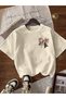 Unisex Christmas Ribbon Design Santa Deer Snowman Detailed Christmas Regular T-Shirt 100% Cotton - 3