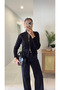 Black 100% Cotton Zippered Knitwear Cardigan - 0657 - 3