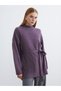 Half Fisherman Roba Collar Loose Fit Women's Knitwear Tunic from Uzg Store for Style Enthusiasts