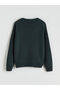Alita City Farkıyla Xside Green Knitwear Printed Oval Collar Boys' Sweater - 2