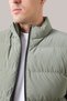 Men's Green Water and Wind Resistant Puffer Vest Lightweight Mock Neck Everyday Wear Casual Style - 7