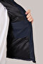 Men's Navy Blue Puffer Vest – Lightweight, Mock Neck , Everyday Use - 5
