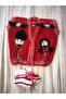 Hand-Knitted Red Unisex Children's Vest with Booties as a Gift - 2