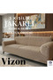 Jacquard 3-Seater Elastic Sofa Cover |   Elastic Seat Cover |   Seat Cover |   Stick Pattern
