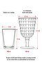 Allegra Transparent Goblet Glass - 450 ml Single Acrylic Material - Not Glass Break Resistant - 4