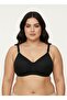 Black Cotton Combed Shaping / Sculpting Bra Wire Free Unpadded Sponge Free Comfortable Bra