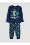 Seasonal Deals from Rmz Clothing Navy Blue Crew Neck Boys' Pajama Set - 2