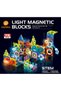 Original Magnetic Tiles Light Version 75 Pieces Illuminated Magnetic Lego - Magnetic Magical Illuminated Magnet - 2