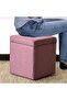 OneDcor Ottoman Stool with Storage Cube Foot Stool Shoe Change Bench, Pouf Seat, Toy Box