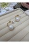 Elegant Design Vintage Double Pearl Steel Earrings