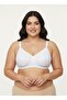 White Cotton Combed Shaping / Sculpting Bra Wire Free Unpadded Sponge Free Comfortable Bra - 4