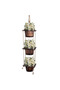 OneDcor Wooden Hanging Flower Vases Garden Decoration Hanging Garden Planter Flower